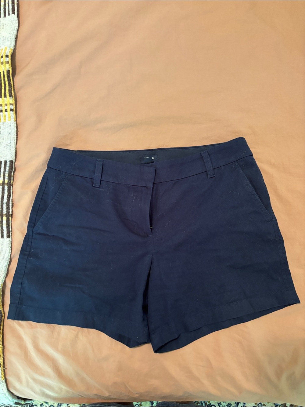 Navy Cotton Shorts